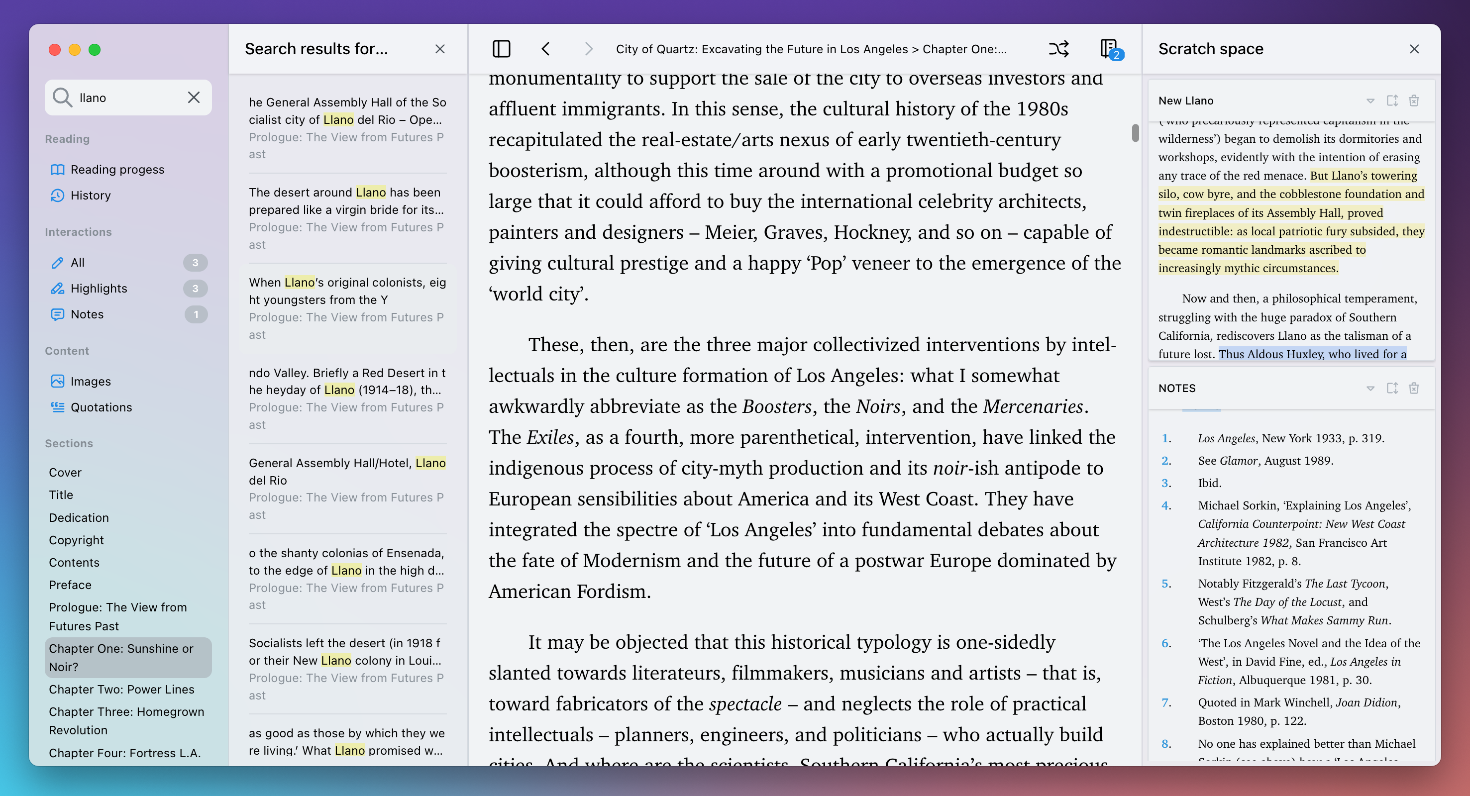 Screenshot of Valla Reader